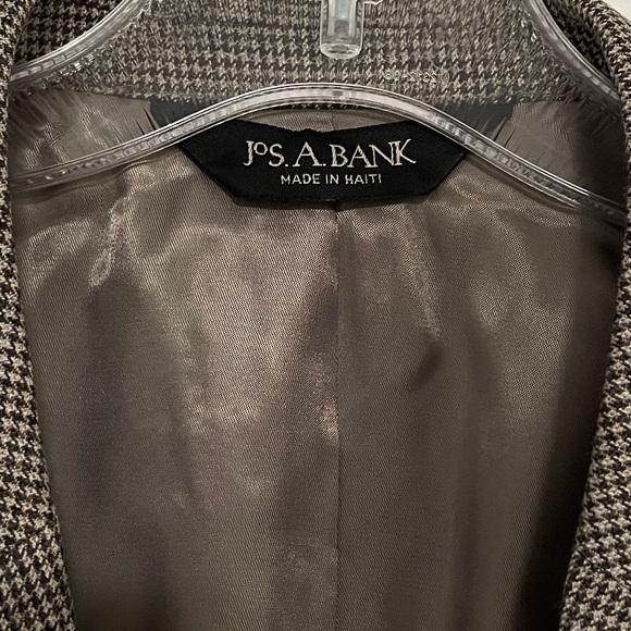 SALE 40R Jos A Bank mens wool jacket sport coat Houndstooth EUC - Picture 6 of 9